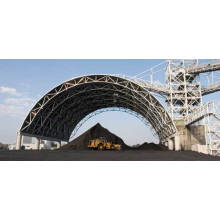 Le stockage en acier de charbon d&#39;espace de structure métallique a jeté comme cadre en acier de toit d&#39;entrepôt
